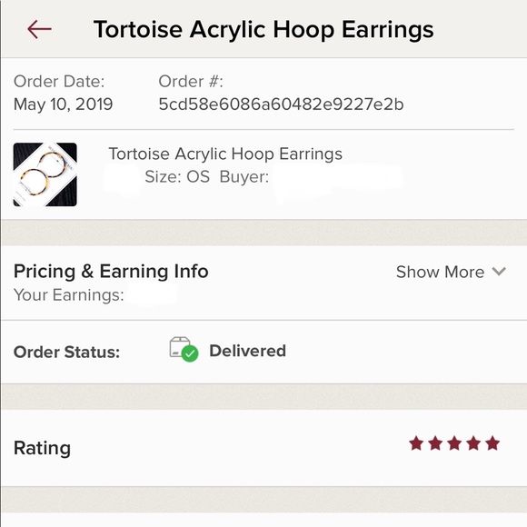 3/$30🖤 Tortoise Acrylic Hoop Earrings - Picture 4 of 6